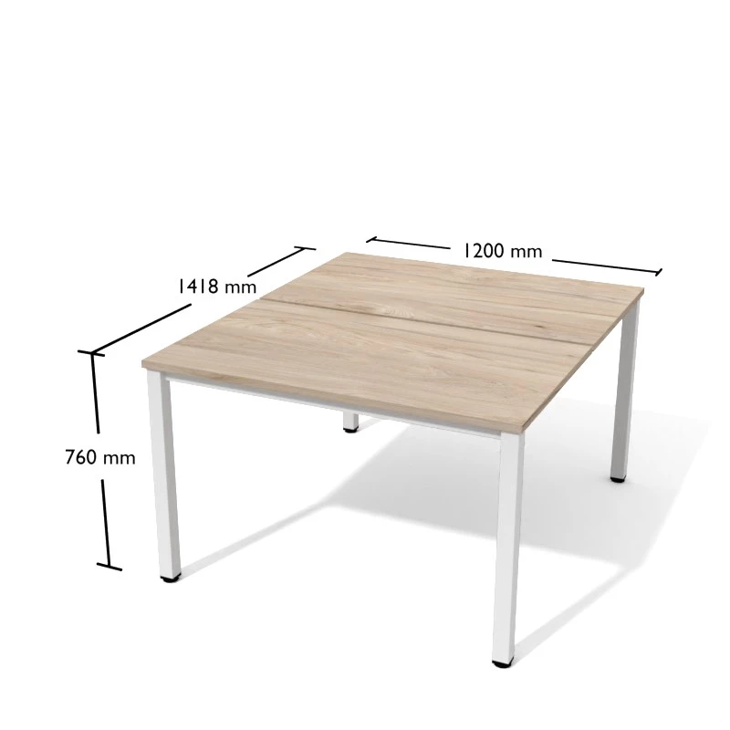 Biurko dwuosobowe z przegrodą 120cm