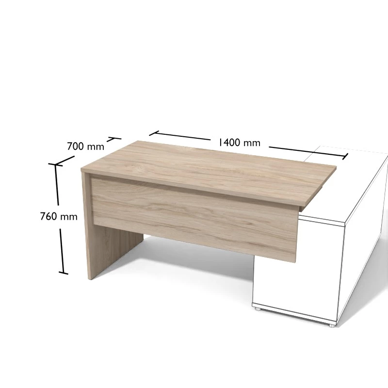 biurko 140cm do szafki bocznej