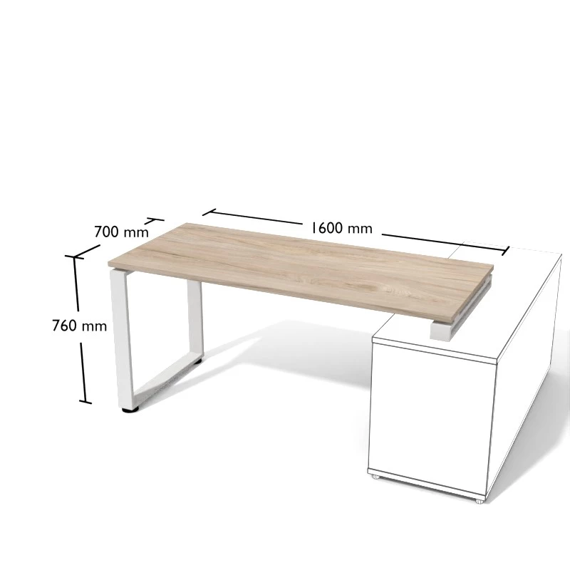 Biurko 160x70cm na stelażu metalowym. Ergonomiczne i trwałe meble biurowe Kielce