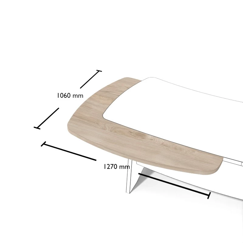 Rysunek dostawki wraz z wymiarami