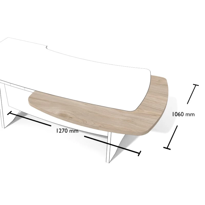 Rysunek dostawki wraz z wymiarami