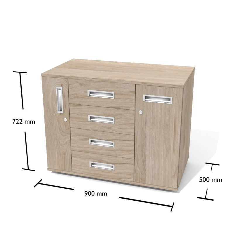 Rysunek kontenera wraz z wymiarami