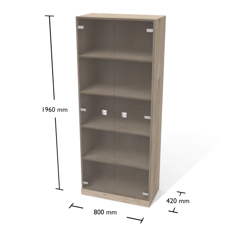 Rysunek regału wraz z wymiarami