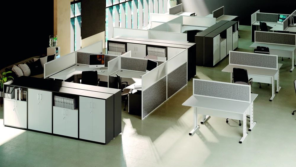 Nowoczense meble biurowe openspace Kielce Pesponet